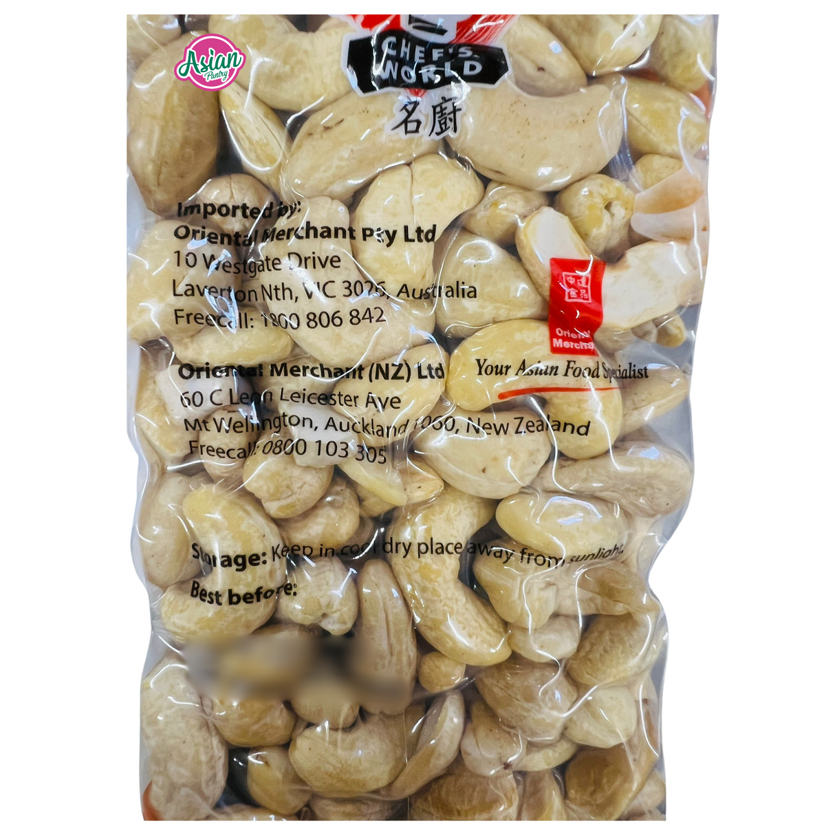 Chef's World Cashew Kernels 1kg