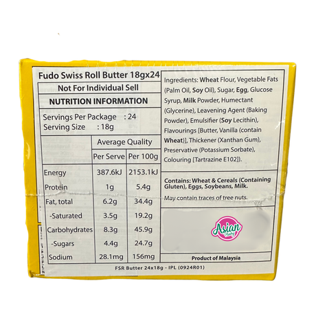 Fudo Swiss Roll Butter 24pk