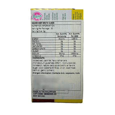 Knorr Beef Broth Cubes 60g