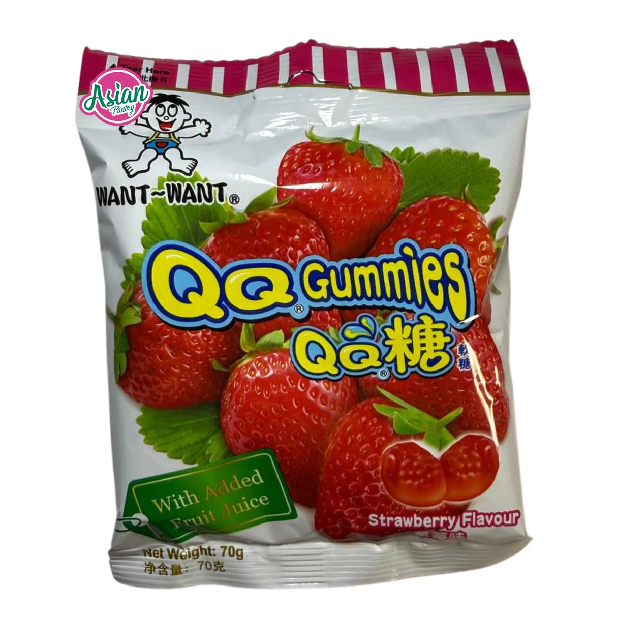 Want Want QQ Gummies Perisa Strawberi 70g