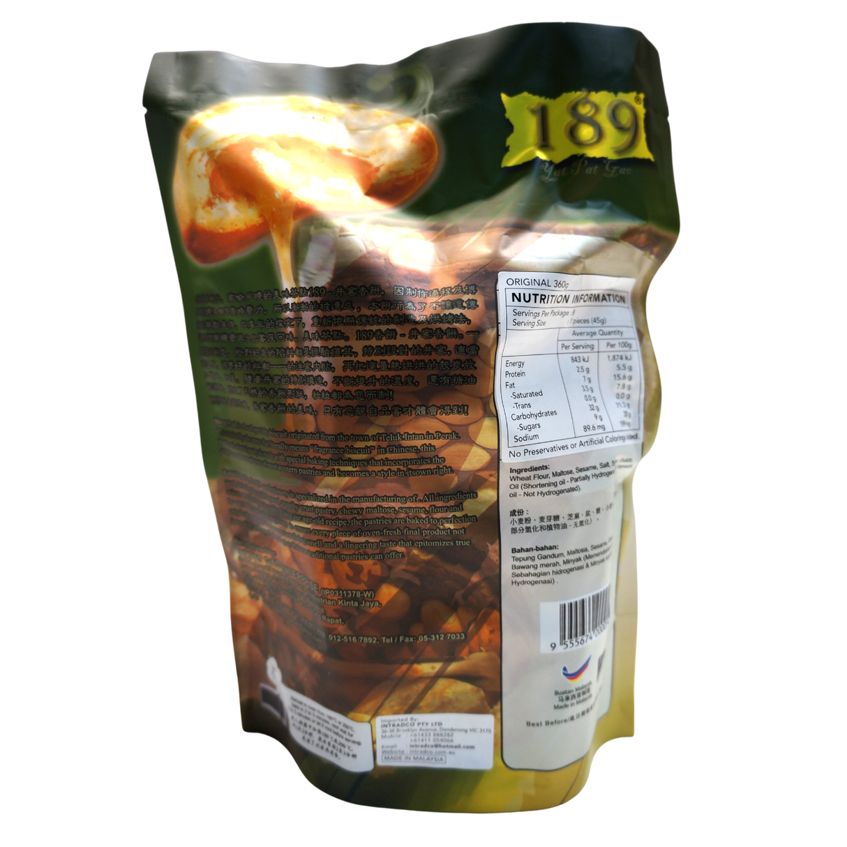 189 Jenama Heong Peah Original (8 pek) 360g