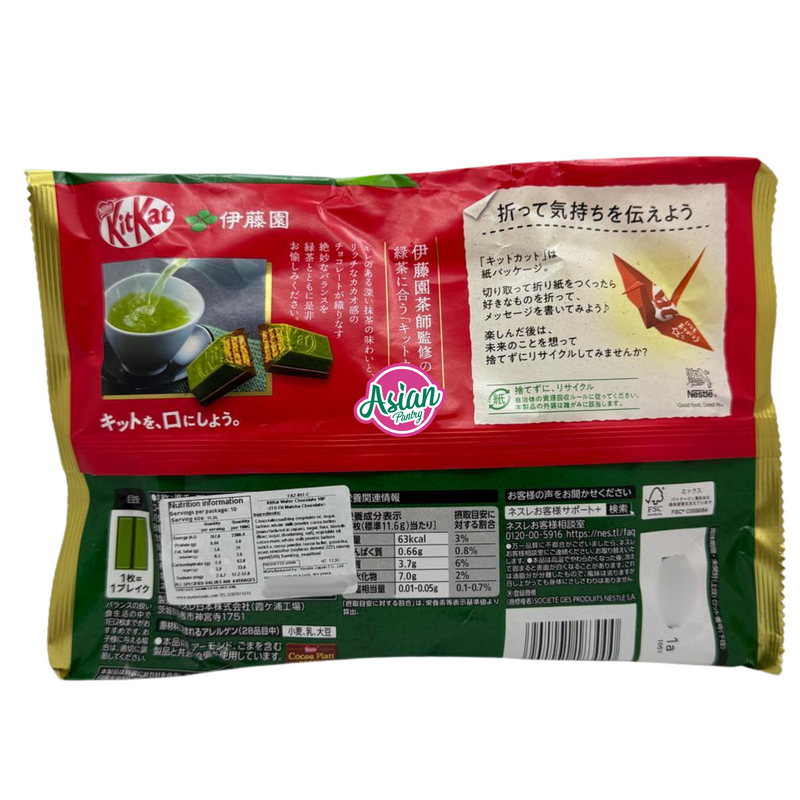 Nestle Kit Kat Wafer Chocolate Itoen Matcha Chocolate 113g