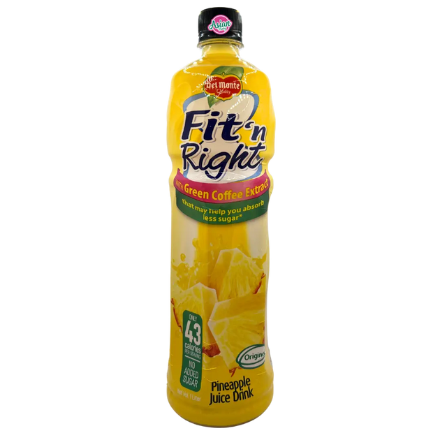 Delmonte Fit 'N Right Pineapple Juice Drink with Green Coffee Extract – Asian Pantry