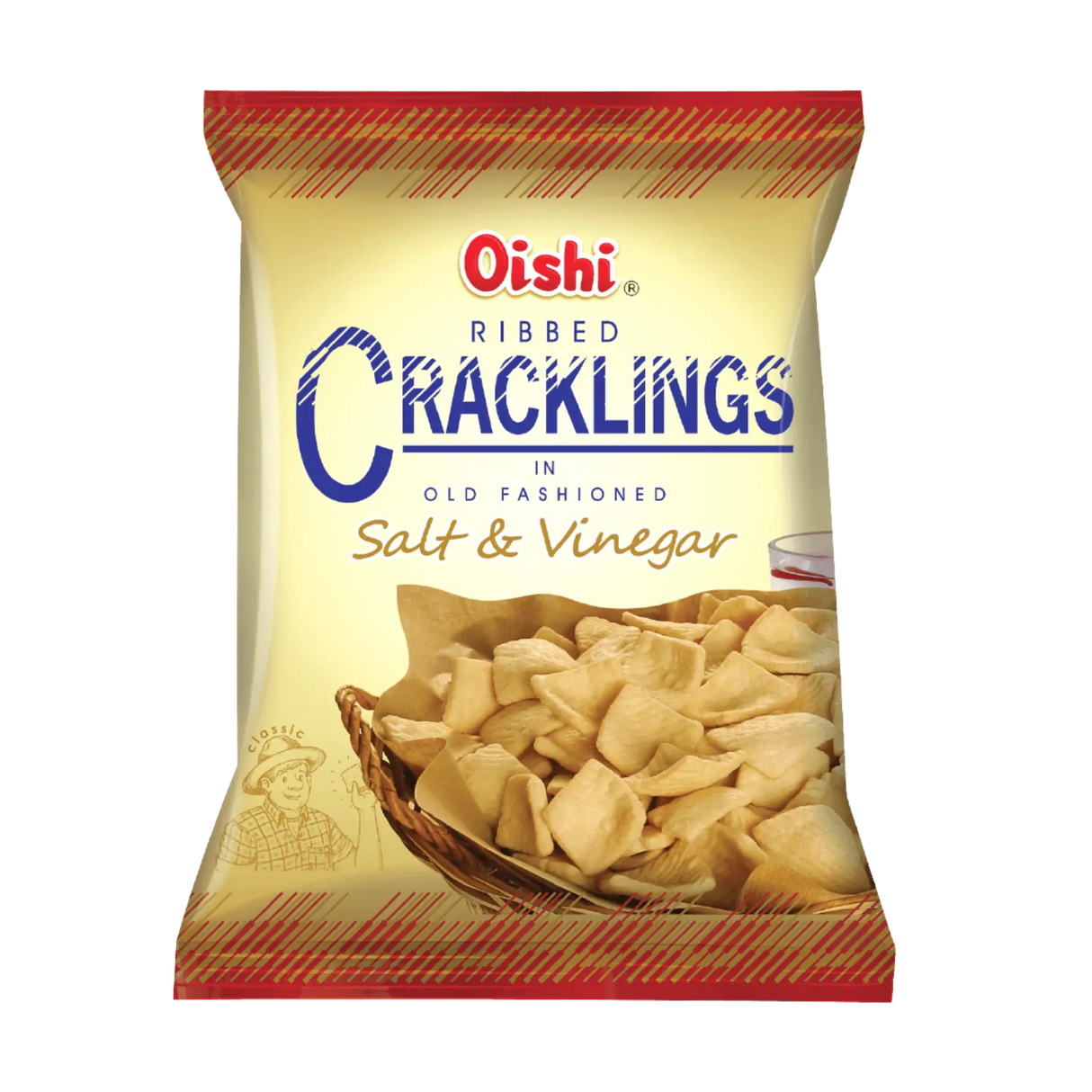 Oishi Cracklings Salt & Vinegar 50g