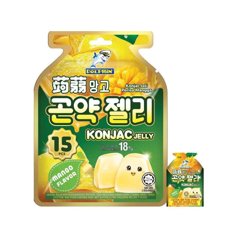 Dolphin Konjac Jelly Mango Flavour 15pcs 300g