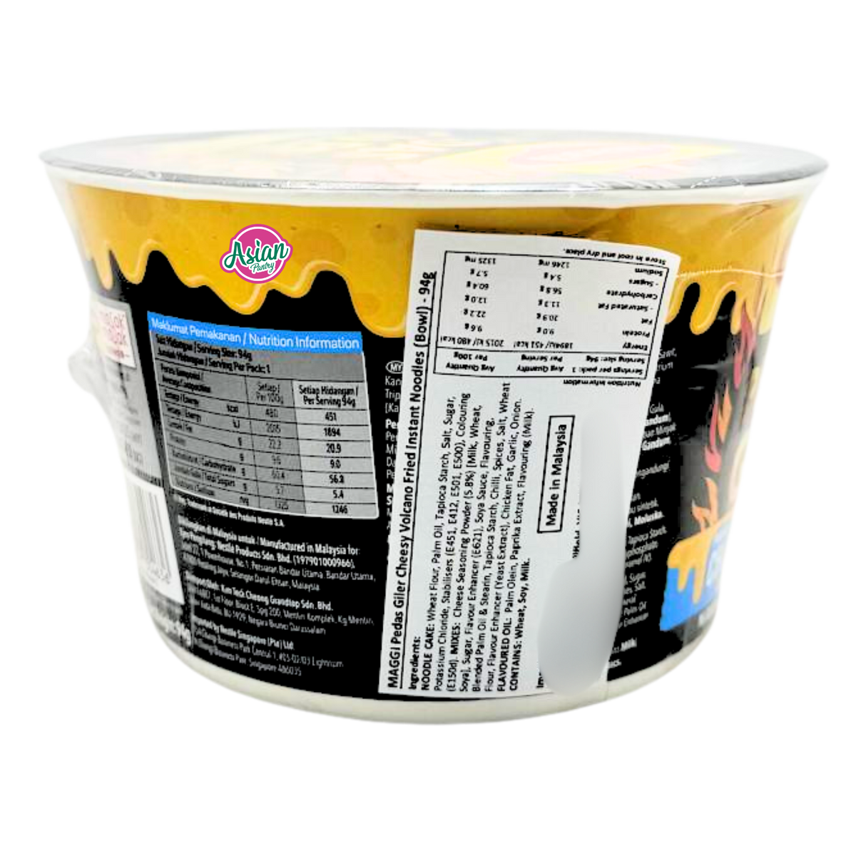 Maggi Pedas Giler Cheezy Volcano Noodles 94g