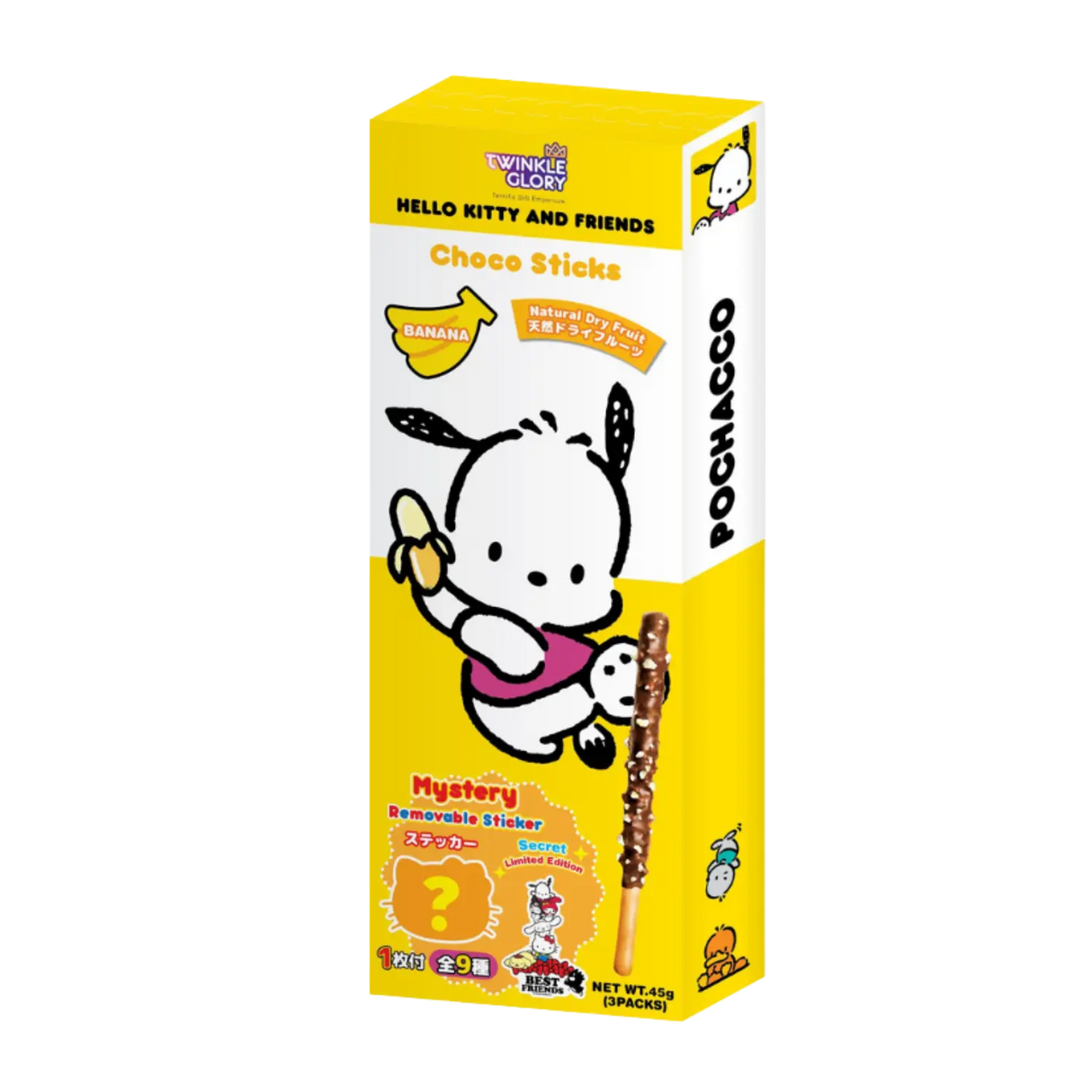 Twinkle Glory Pochacco Banana Choco Sticks 45g