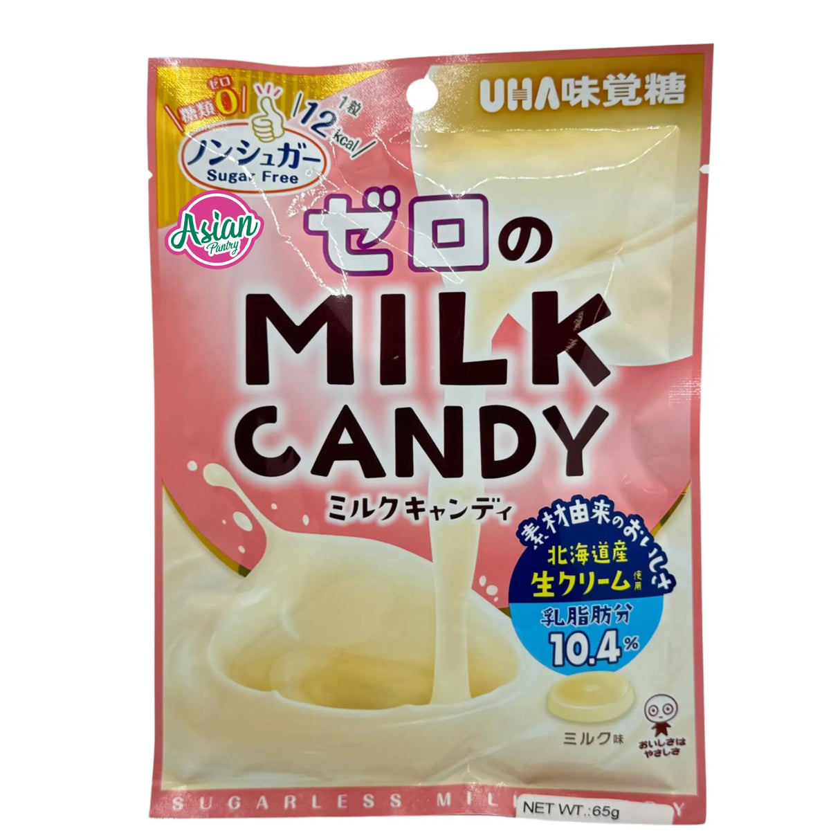 UHA悠哈零糖牛奶糖 65克