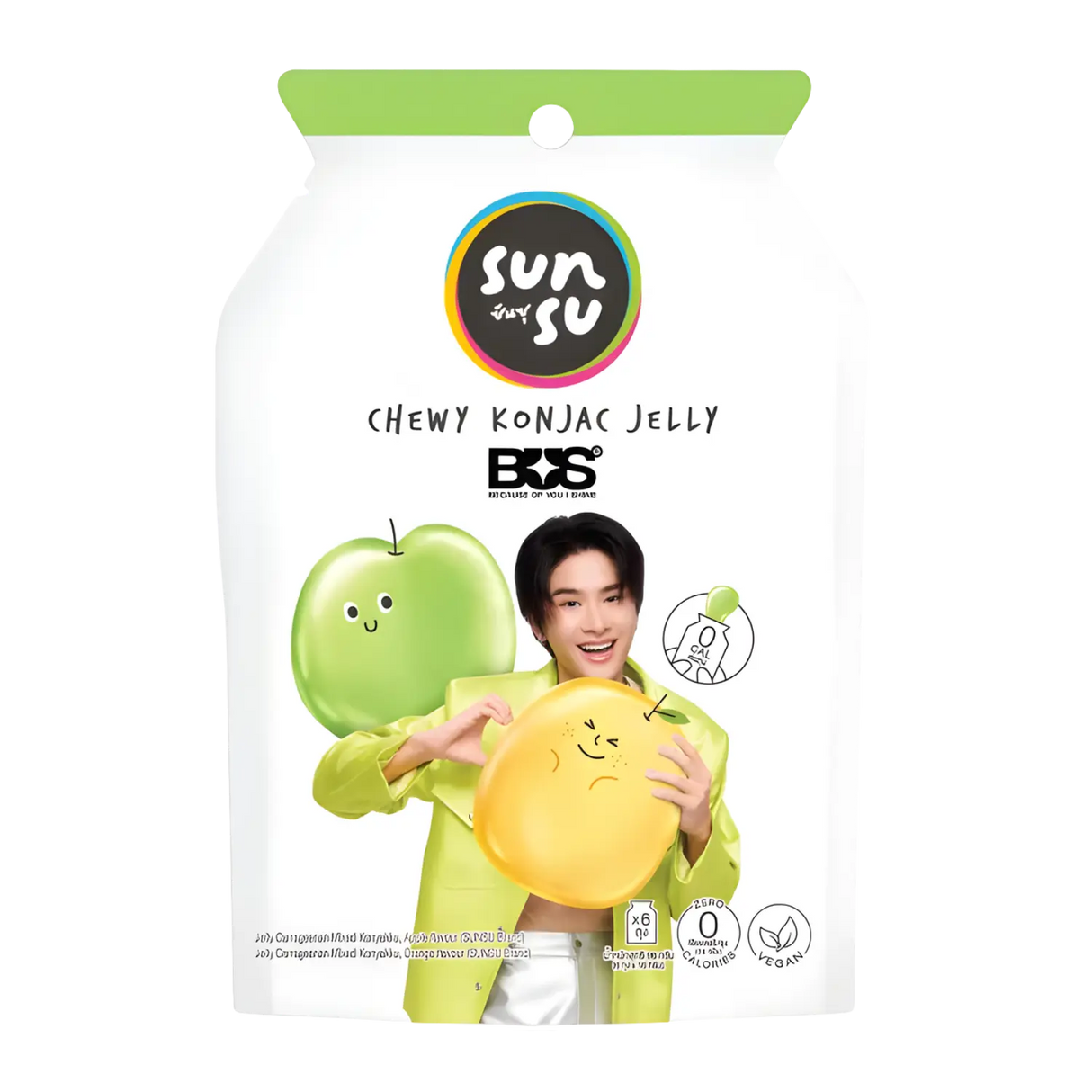 Sunsu Chewy Konjac Jelly Perisa Epal &amp; Oren 96g