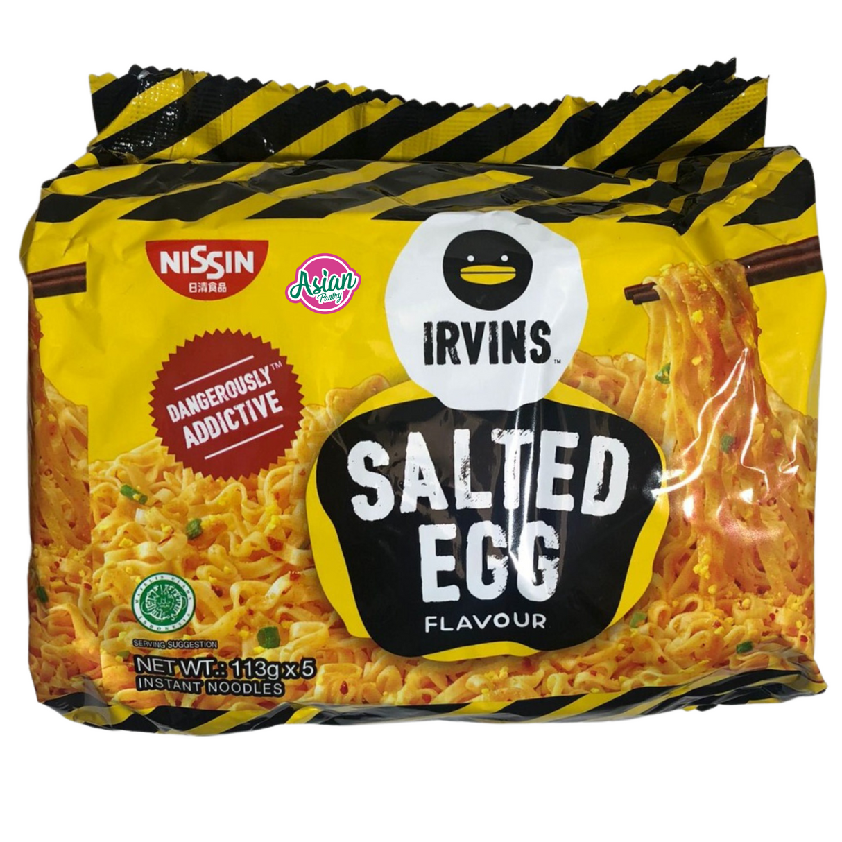 Nissin Irvins Salted Egg Flavour Instant Noodles 5 pack 565g