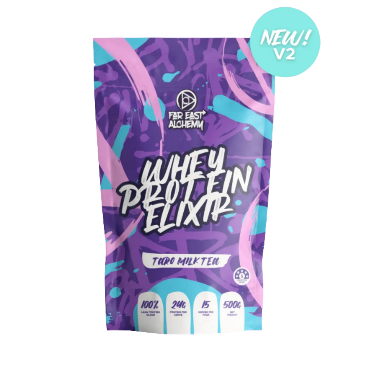 Far East Alchemy Whey Protein Elixir Taro Milk Tea 500g