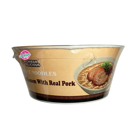 Ichiban Mi Segera Tonkatsu Ramen dengan Daging Babi Sebenar 185g