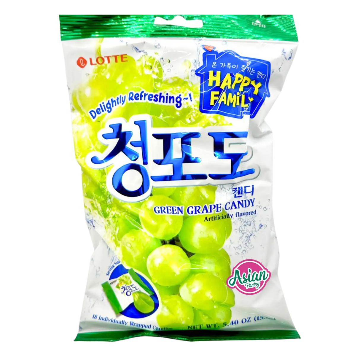Lotte Green Grape Candy 153g