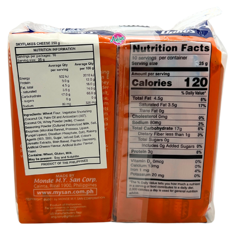 MY San Skyflakes Cheese 250g