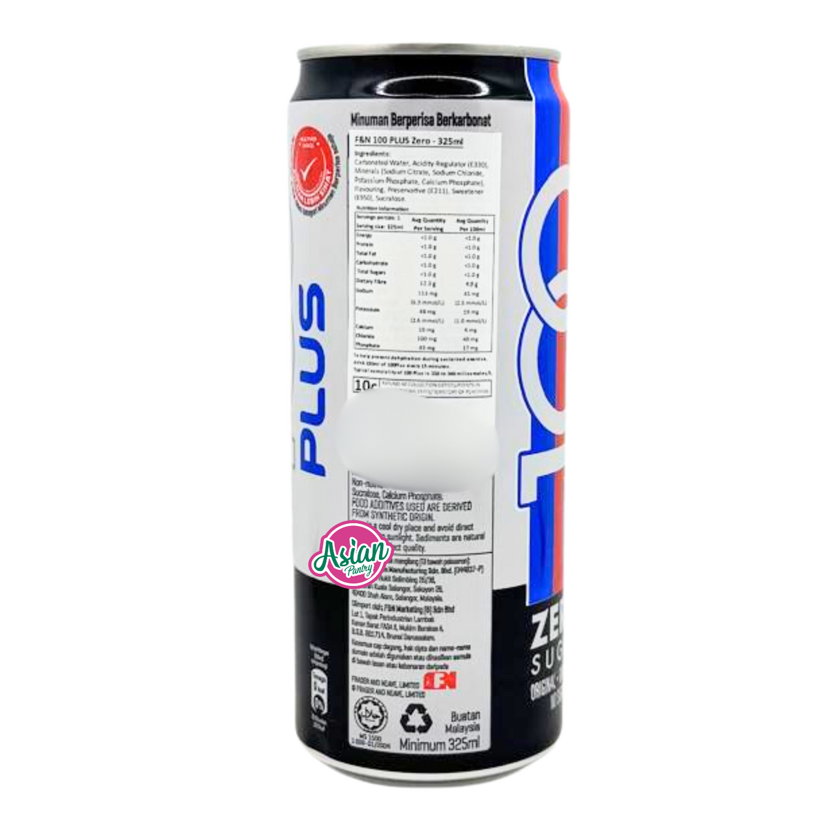F&N 100 Plus Isotonic Drink Zero Sugar 325ml