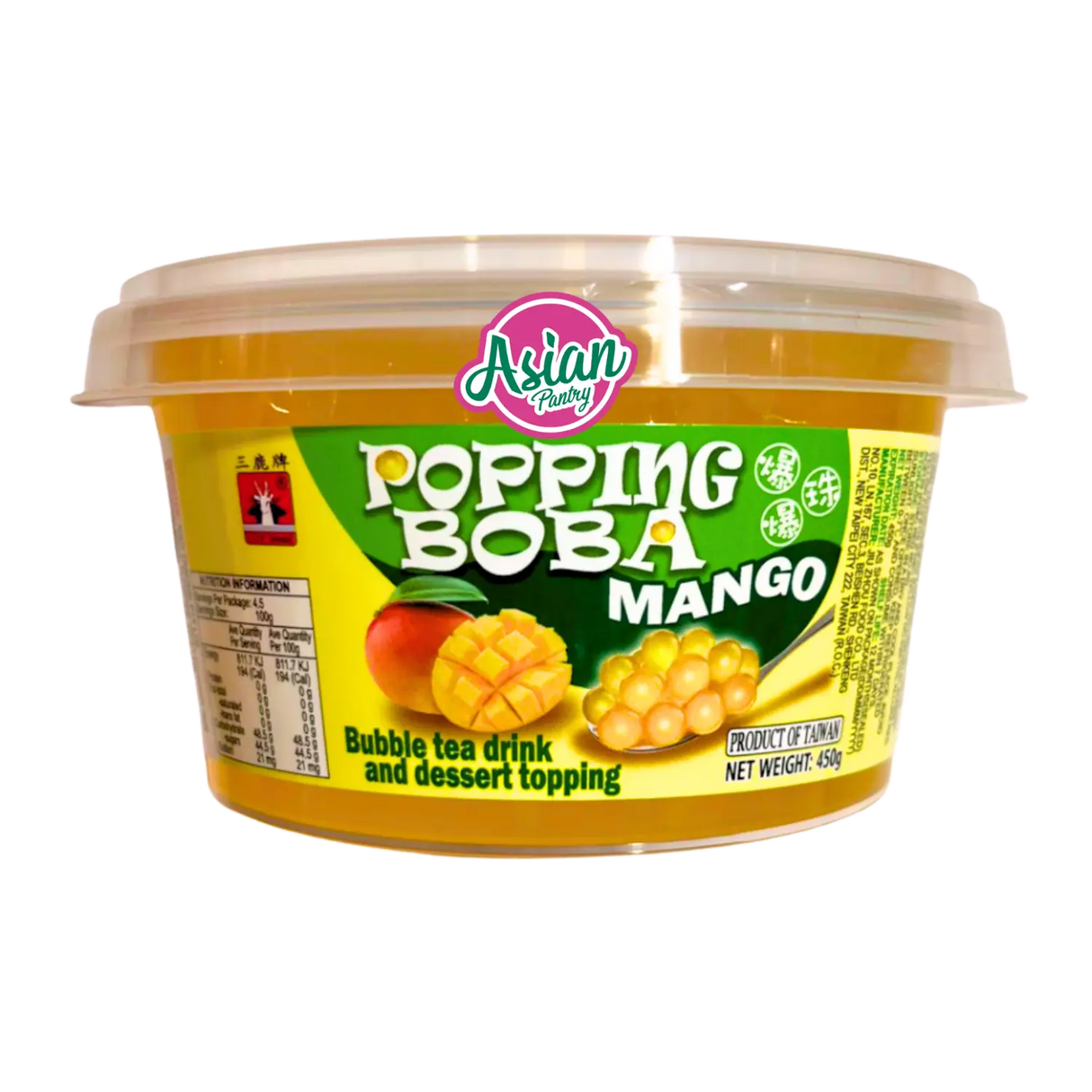 CTF Mango Flavour Popping Boba 450g