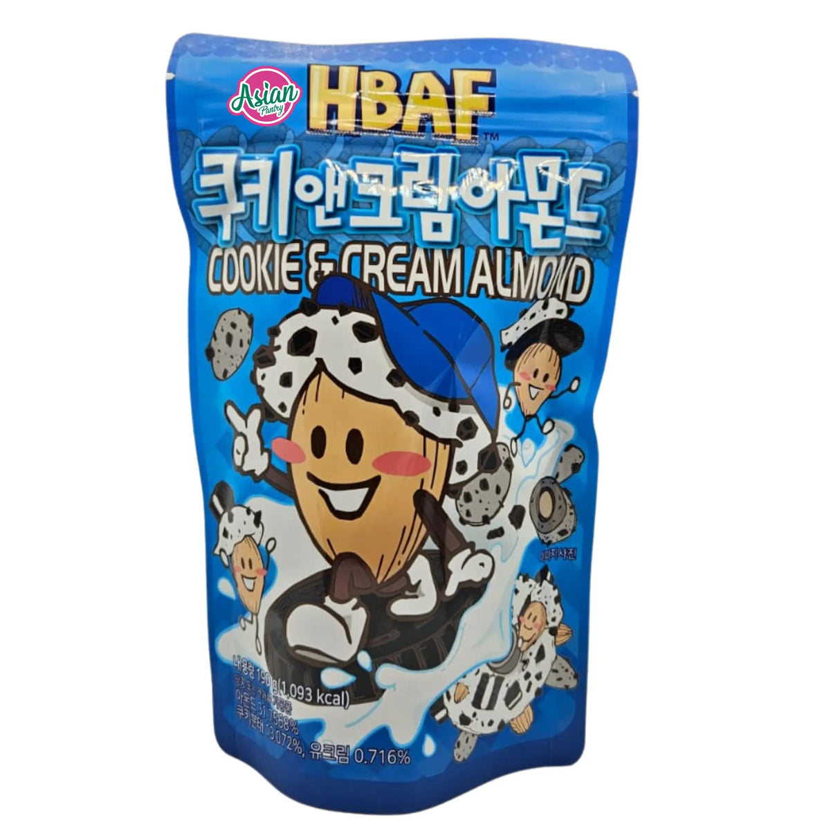 HBAF Cookies and Cream Flavour Almond 190g