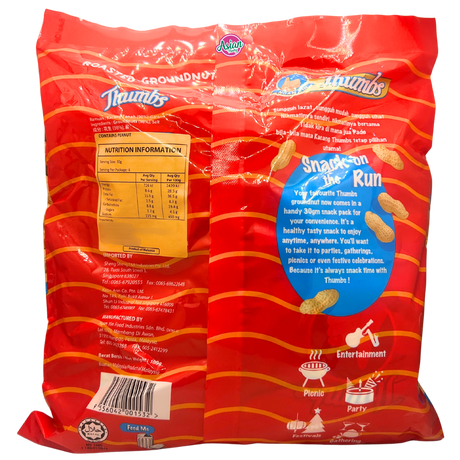 Thumbs Roasted Groundnut Snack Pack 180g