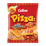 Calbee Potato Chips Spicy Pizza Melty Cheese 55g