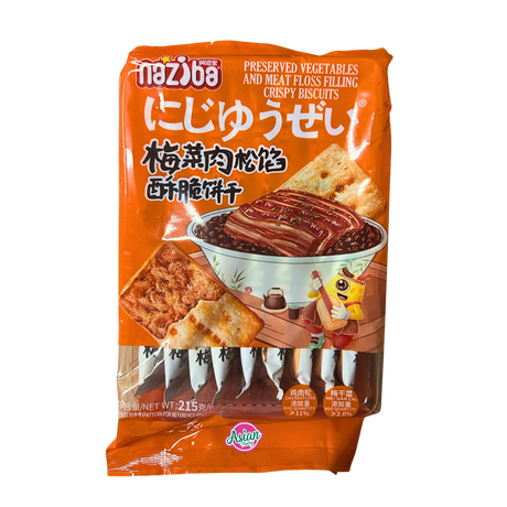Naziba Preserved Vegetables & Meat Floss Filling Crispy Biscuits 215g