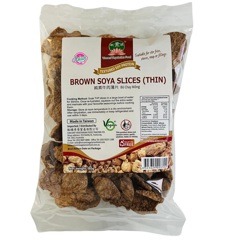 VVF Vegan Brown Soya Slice (Thin) 80g