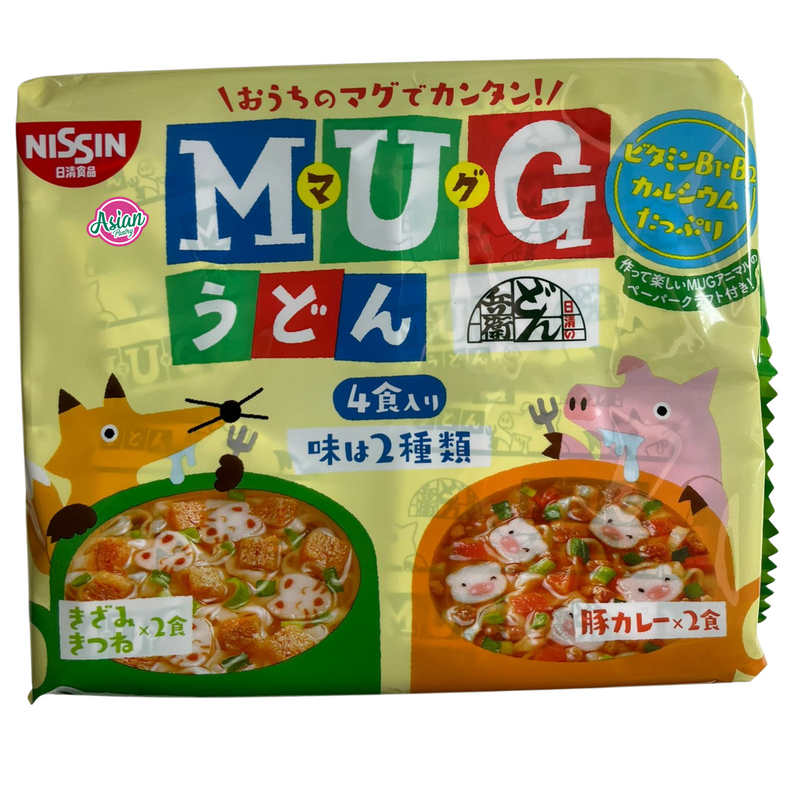 Nissin Mug Udon 94g (Kizami Kitsune & Pork Curry flavour)