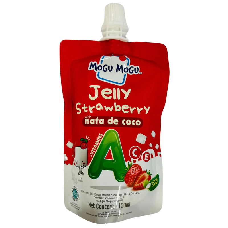 Mogu Mogu Jelly Strawberry with Nata De Coco 150ml