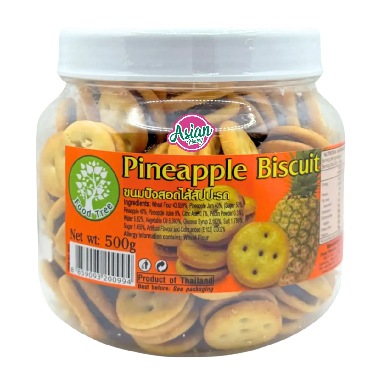 Food Tree 菠萝饼干罐装 500g