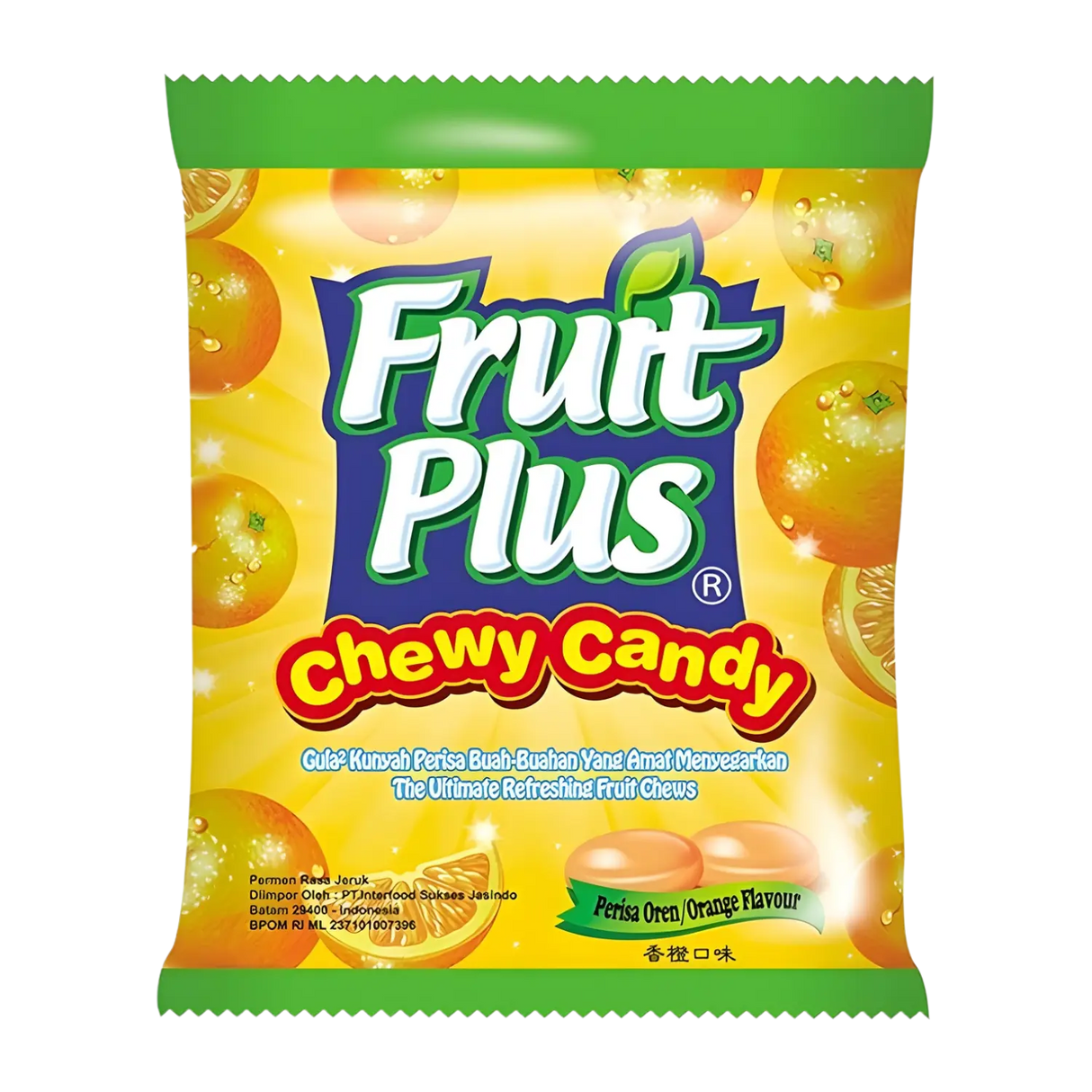 Fruit Plus Chewy Candy Orange Flavour 120g
