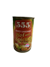555 Ikan Sardin Goreng Panas &amp; Pedas 155g