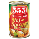 555 Fried Sardines Hot & Spicy 155g