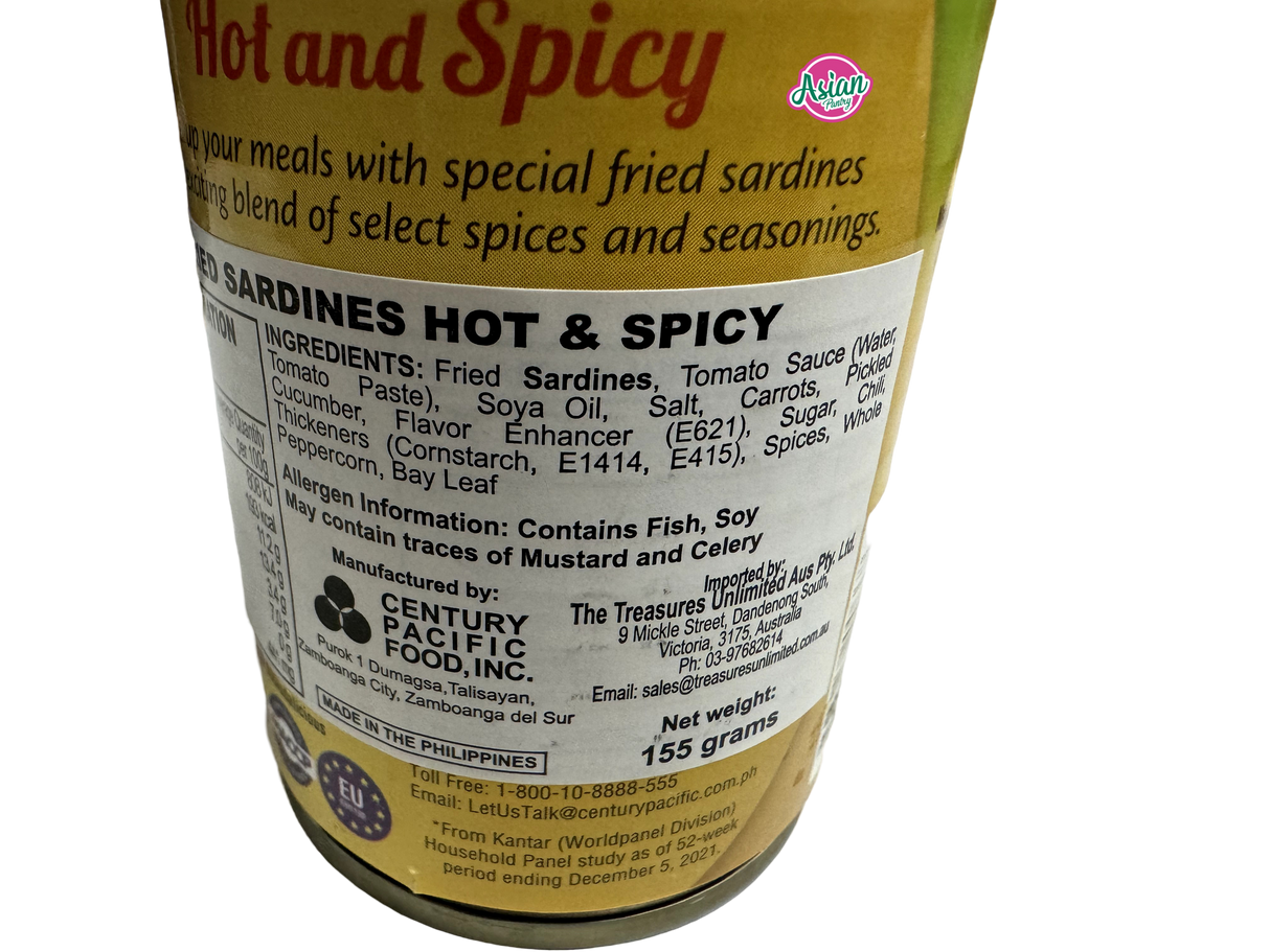 555 Fried Sardines Hot & Spicy 155g