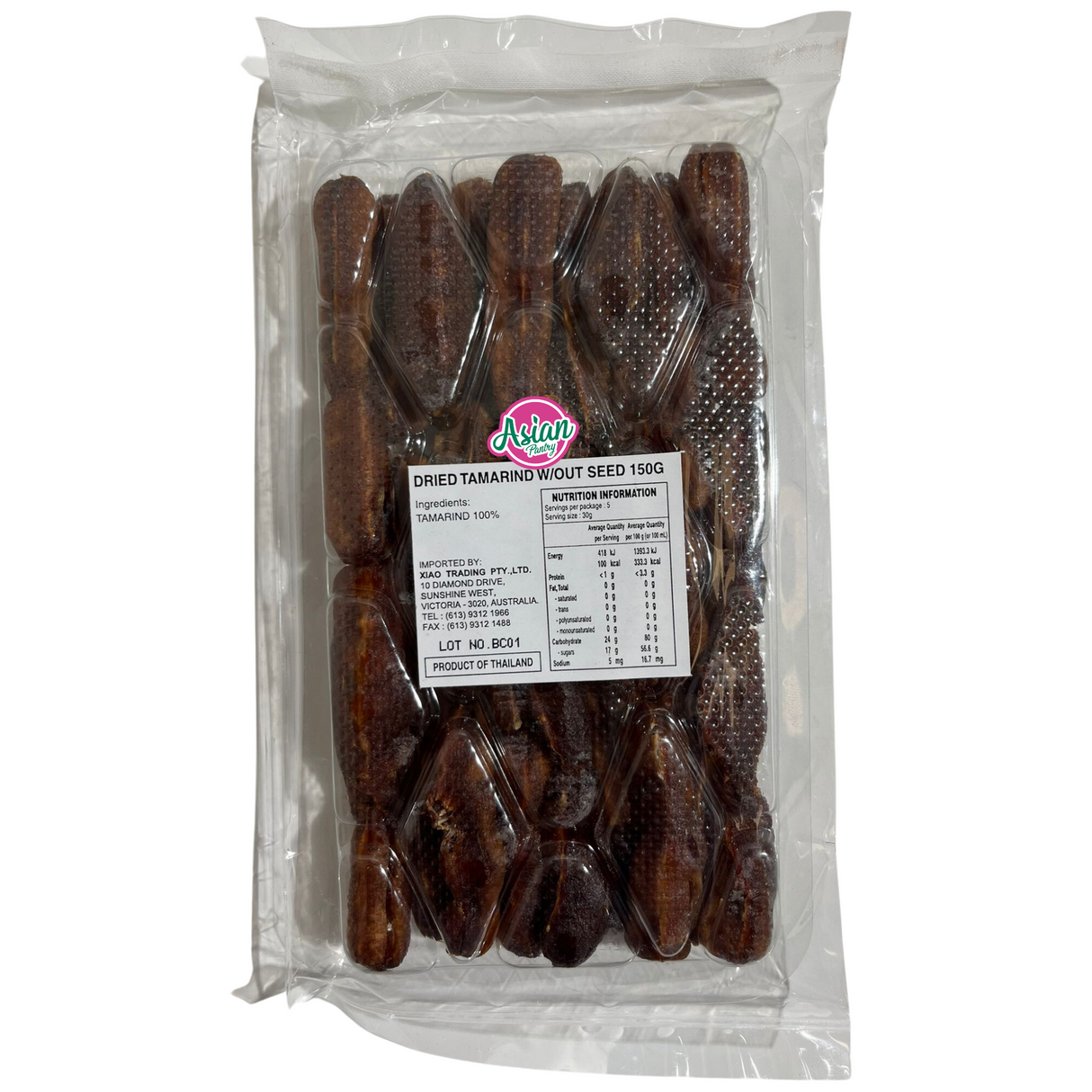 Nine Tamarind Seedless Dried 150g