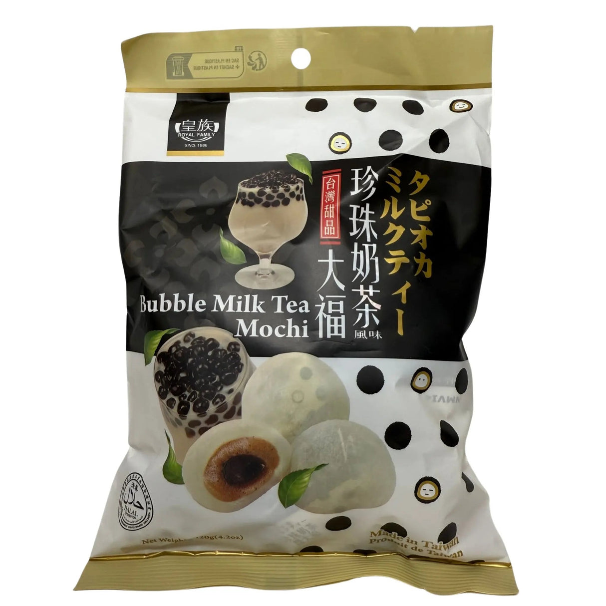 Royal Family Bubble Milk Tea Mochi 120g