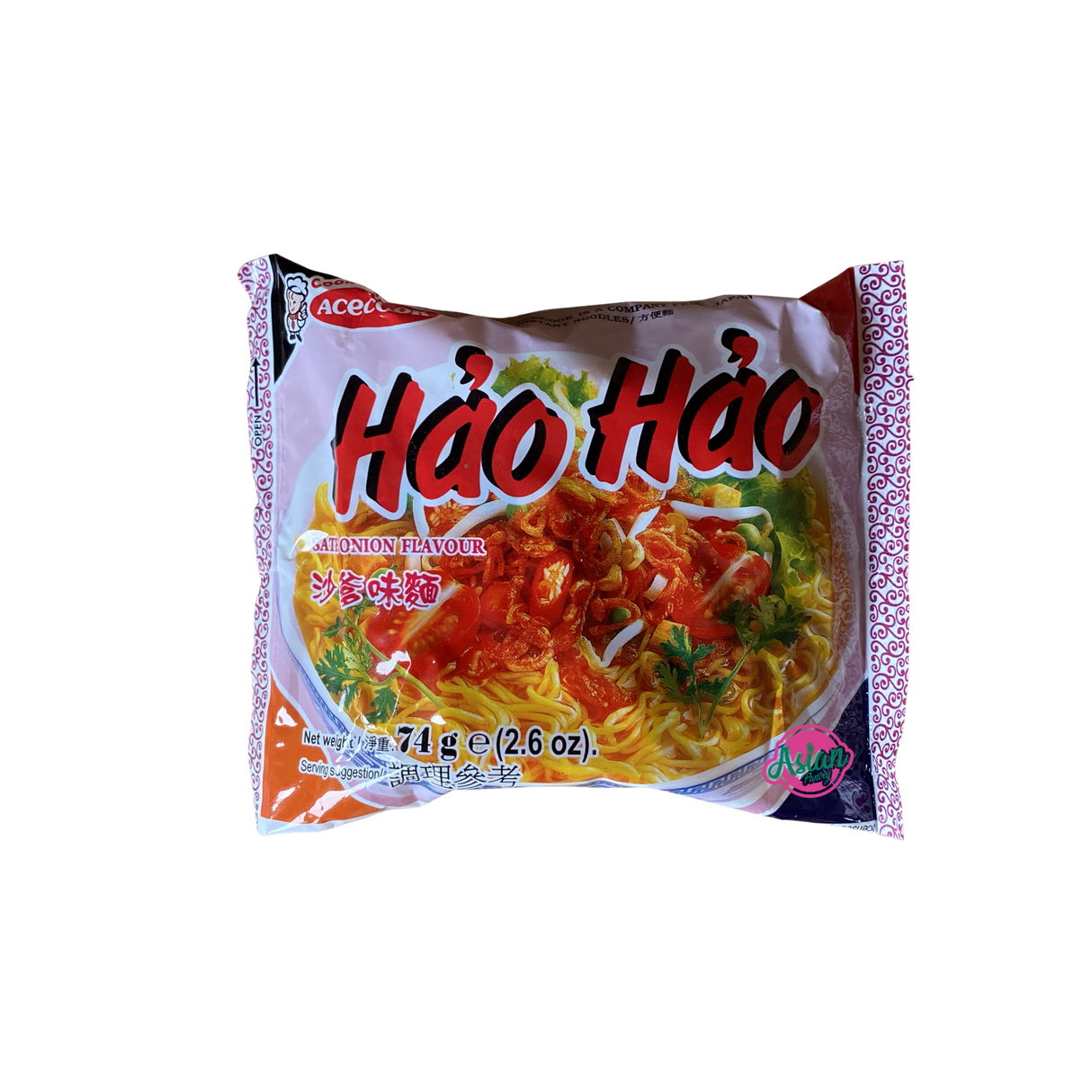 Acecook Hao Hao Noodle Chilli Crispy Onion Flavour 75g