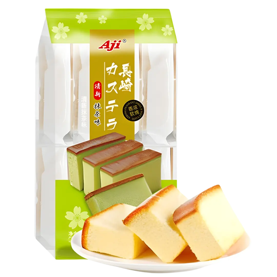 Aji Castella Cake Matcha Flavour 330g (BBD: 19/02/2026)