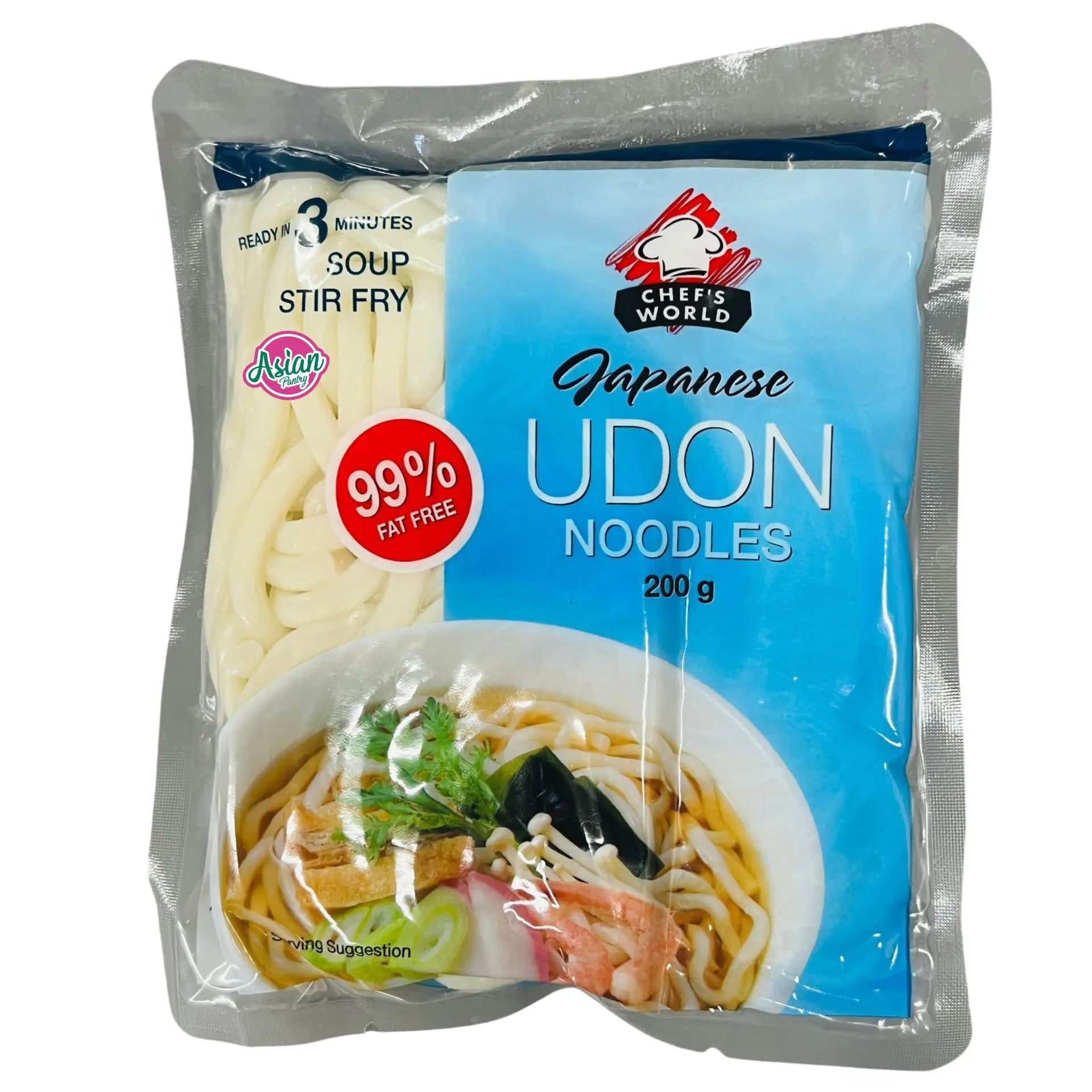 Chef's World Udon Noodles 200g – Asian Pantry
