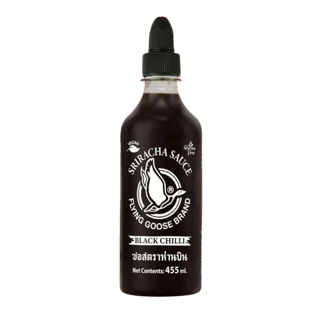 Flying Goose Vegan Sriracha Sauce Black Chilli 455ml