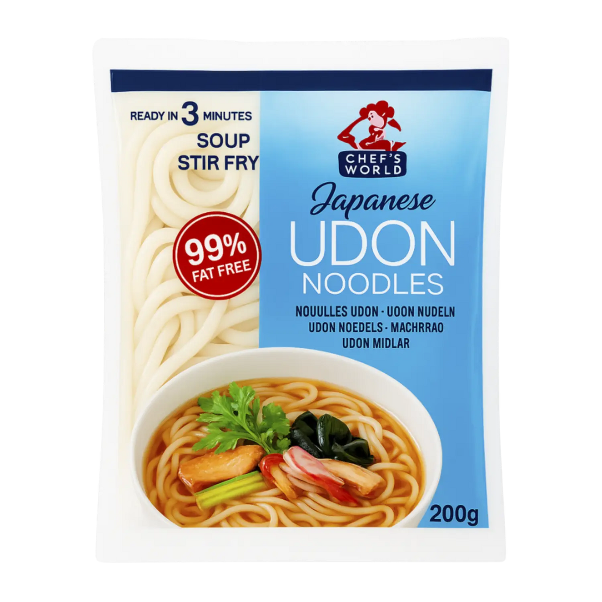 Chef's World Udon Noodles 200g