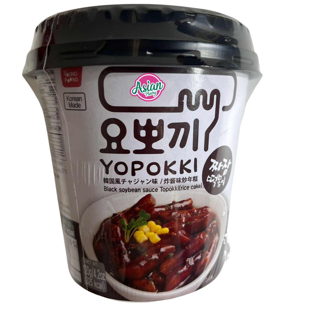 Yopokki 黑酱油 (Jjajang) 杯 120g