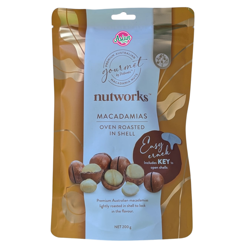 Nutworks Macadamias Oven Roasted in Shell 200g