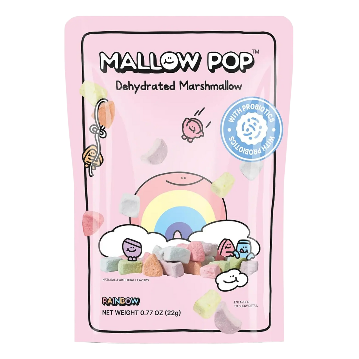Mallow Pop Rainbow Dehydrated Marshmallows with Probiotics 22g