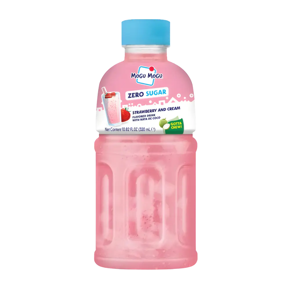 Mogu Mogu Zero Sugar Strawberry & Cream 320ml