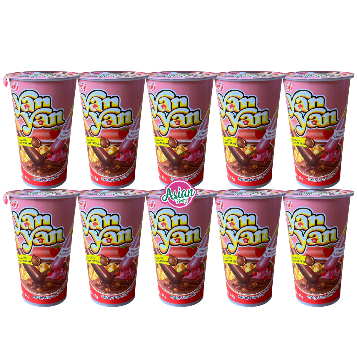 Meiji Yan Yan Chocolate & Strawberry Dip 44g