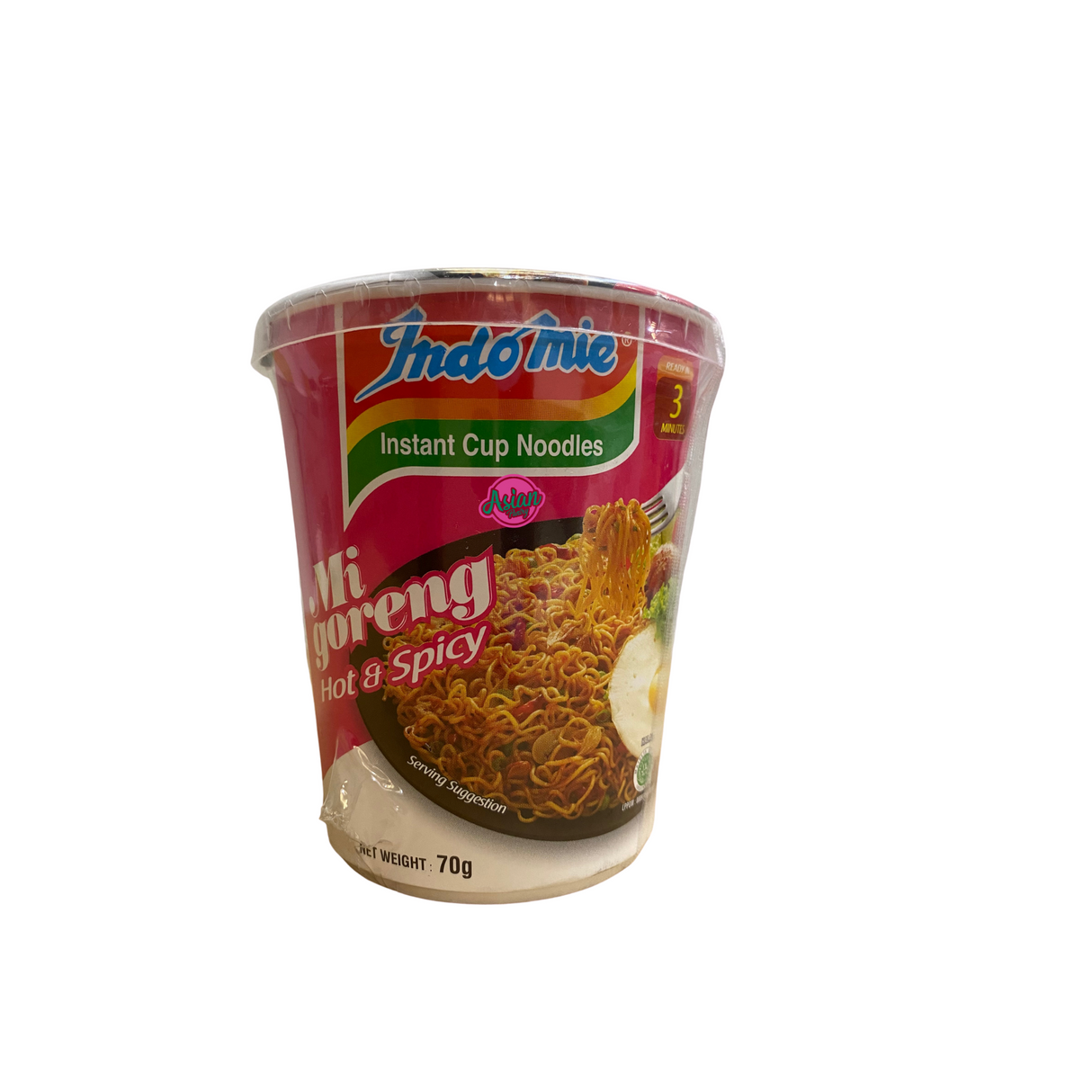 Indomie Mi Goreng Cup Hot & Spicy 70g (BBD: 21/06/2025)