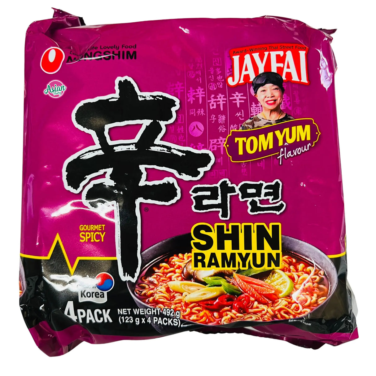 Nongshim Shin Ramyun Tom Yum 4pk 492g
