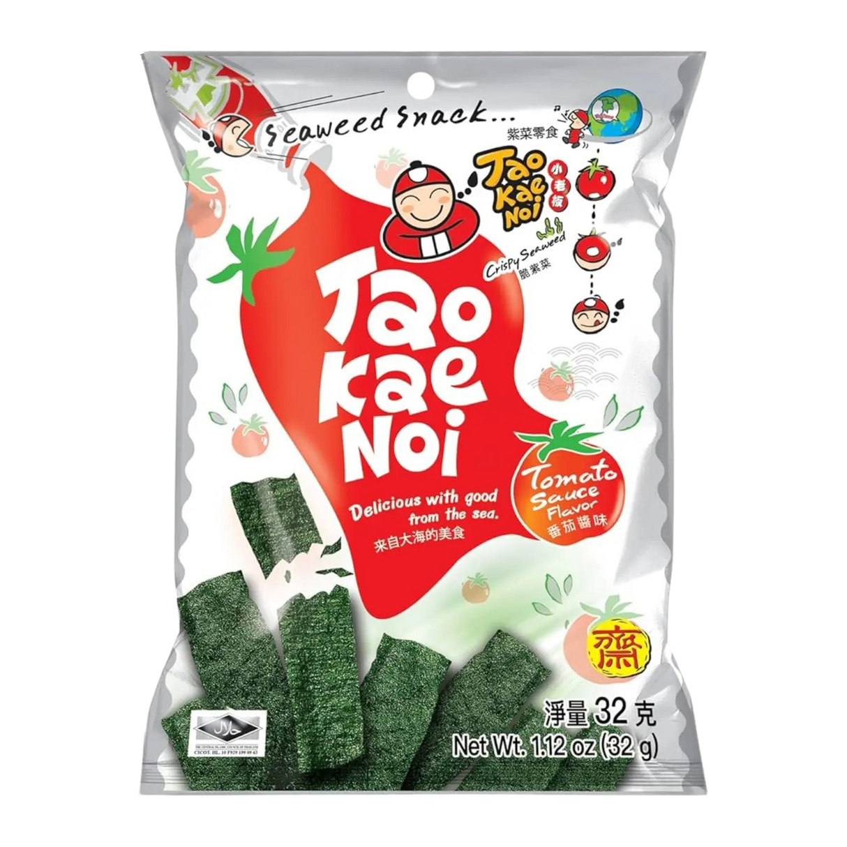 Tao Kae Noi Crispy Seaweed Tomato Sauce Flavour 32g