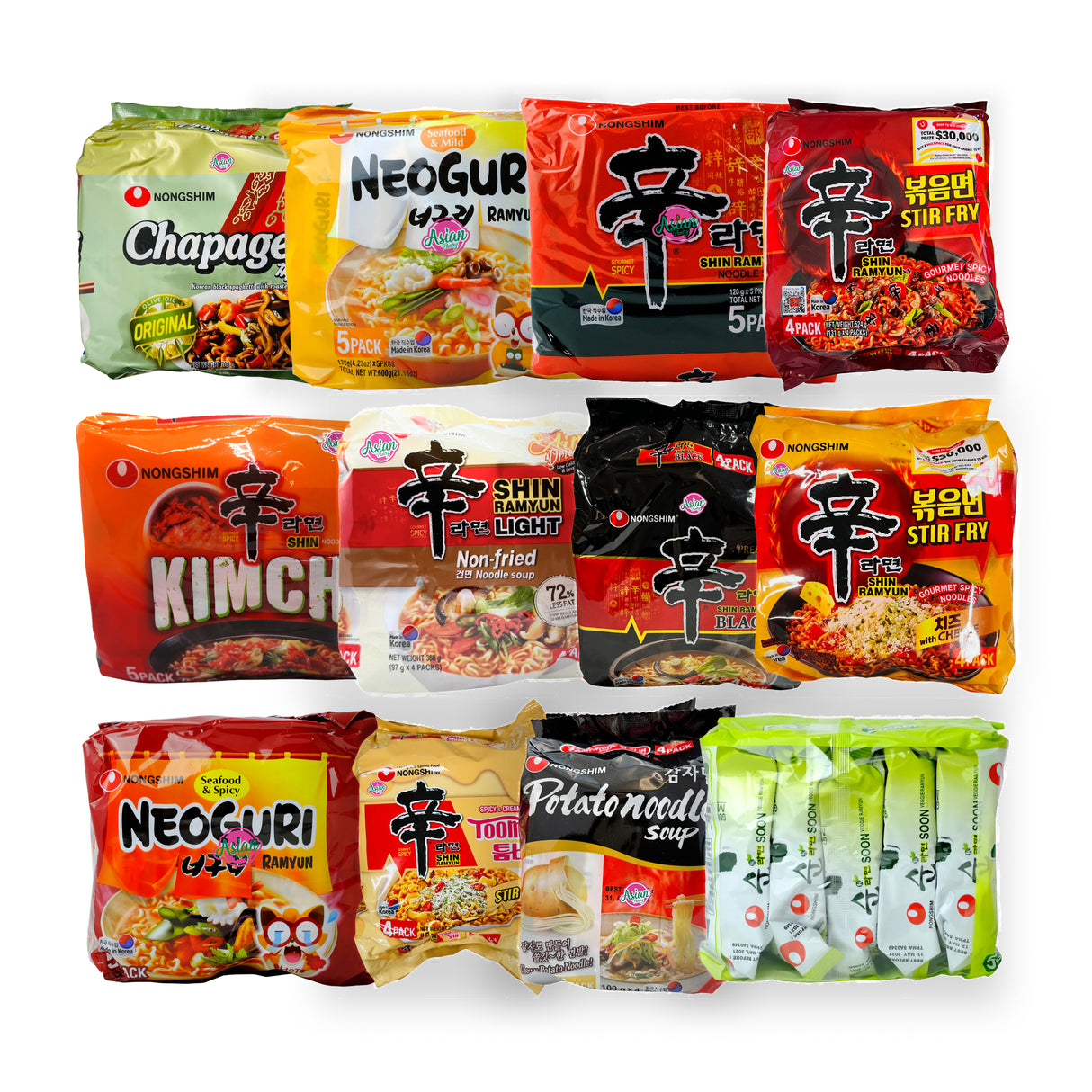 Mix & Match Nongshim Noodle Bundle