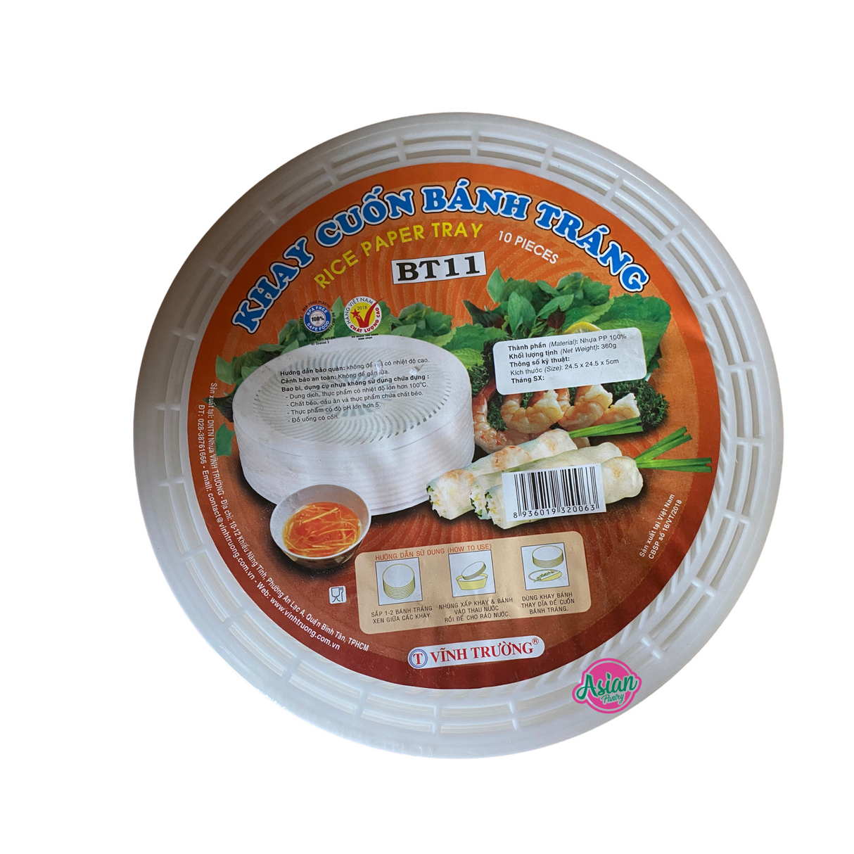 Vinh Troung Rice Paper Tray 10pc