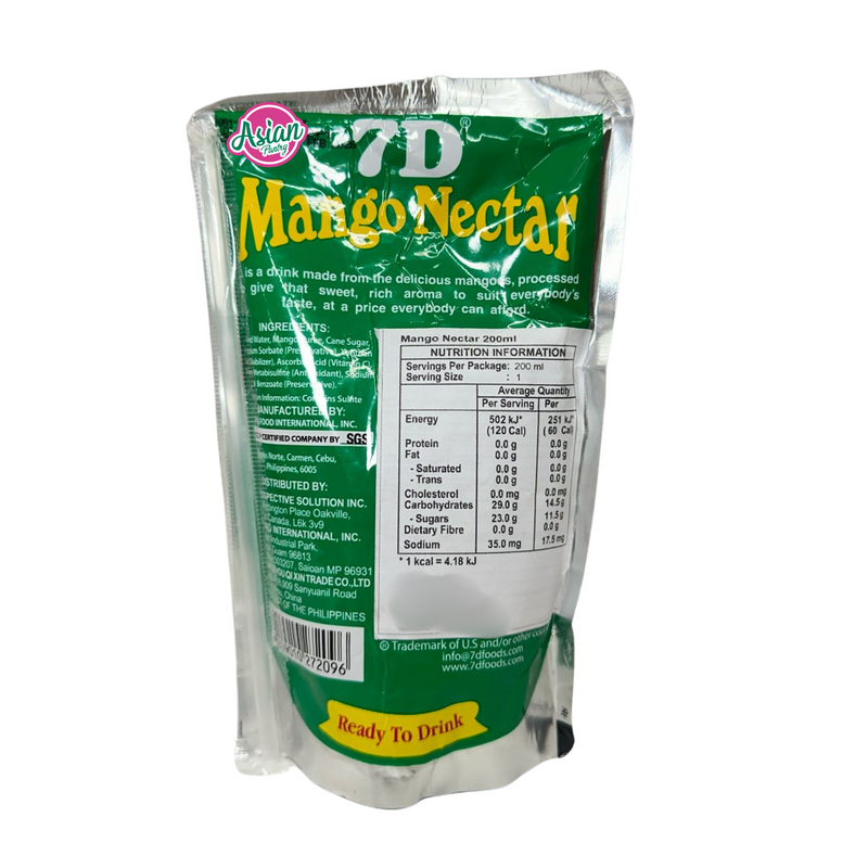 7D Mango Nectar Juice 200ml